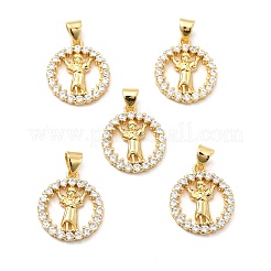 Стойки обшивки латунь микро проложить Циркон подвеску KK-K270-31G