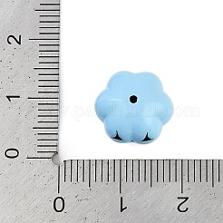 Тема Хэллоуина окрашенные распылением бусины из сплава PALLOY-D029-03G-RS