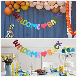 Бумага добро пожаловать назад вопрос баннер&nbsp;DIY-WH20001-89A