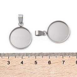 Pendentifs cabochons en acier inoxydable 304&nbsp;STAS-L282-010P-06