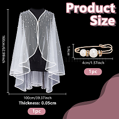 Hochzeitsmäntel aus Polyester&nbsp;DIY-WH0622-612B