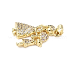 Латунные микро проложить кубического циркония подвески ZIRC-I356-42G