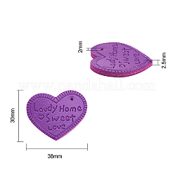 Кожаные подвески pu FIND-CJ0001-03