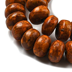 Окрашенные синтетические бирюзовые бусы нити G-B070-B01-01