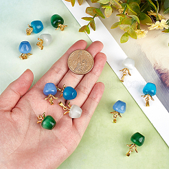 16шт 4 цвета подвески «кошачий глаз» CE-OC0001-01