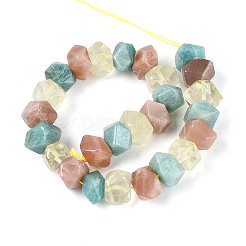 Нити из бусин из натурального лимонного кварца&nbsp;G-N358-01A-07