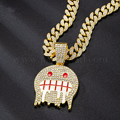 Подвеска-призрак из цинкового сплава с кристаллами и стразами&nbsp;FS-WG94CB1-01