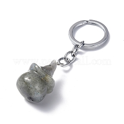 Porte-clés en labradorite naturelle&nbsp;KEYC-P011-04P-09