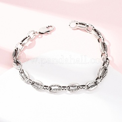 Bracelets à maillons en acier inoxydable 304 pour femmes et hommes&nbsp;BJEW-C148-06AS