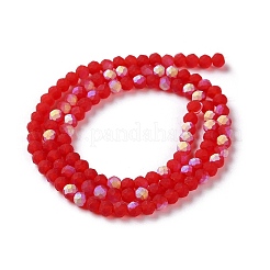 Chapelets de perles en verre imitation jade&nbsp;EGLA-YW0003-19B-01