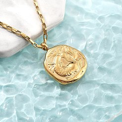 Ожерелья с подвесками в виде созвездий из нержавеющей стали 304 NJEW-K392-01G-12