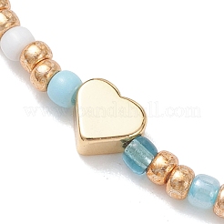 3шт. стеклянные бусины эластичные браслеты для женщин&nbsp;BJEW-MZ00290