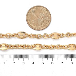 Овальные латунные цепочки для женщин&nbsp;NJEW-F329-01G