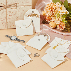 Квадратные бархатные пакеты для ювелирных изделий&nbsp;LS-ABAG-WH0035-055A-03