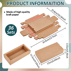 Складные ящики из крафт-бумаги&nbsp;LS-CON-WH0110-66A