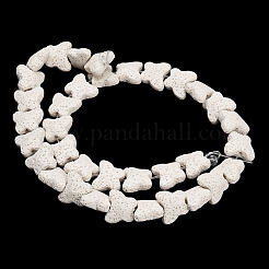 Бусы из натуральной лавы&nbsp;G-G347-02L