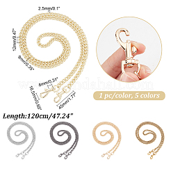 5 шт. 5-х цветные ремни для сумок из цинкового сплава FIND-PH0010-81