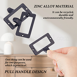 25 portacarte con cornice per etichette in lega di zinco rettangolare&nbsp;AJEW-FH0008-75C
