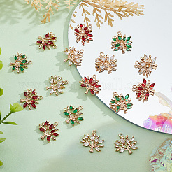 18 шт. 3 цвета латунные подвески с микропаве и кубическим цирконием&nbsp;KK-DC0001-25