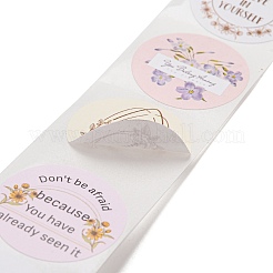 Позитивные вдохновляющие наклейки на бумаге со словами DIY-A049-03B