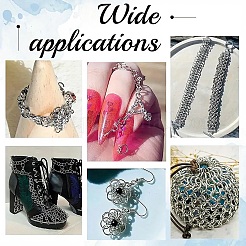 950 шт. 8 стиля вакуумного покрытия PVD из нержавеющей стали 304 открытые соединительные кольца&nbsp;STAS-YW003-21