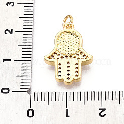 Латунные микропаве прозрачные подвески с фианитом&nbsp;KK-N268-38G