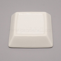 Portagioie quadrato in porcellana porcelain&nbsp;DJEW-WH0050-10A