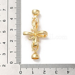 Стойка покрытие латунь проложить прозрачный кубический цирконий застегнуть застежки KK-E084-11G