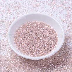 MIYUKIデリカビーズ小  シリンダー  日本製シードビーズ  15/0  （dbs1243)透明ピンクミストab  1.1x1.3mm  穴：0.7mm  約175000個/袋  50 G /袋&nbsp;SEED-X0054-DBS1243
