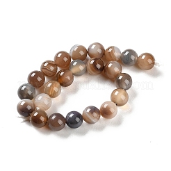 Chapelets de perles en agate à rayures naturelles/agates à bandes&nbsp;G-Z060-A01-B14