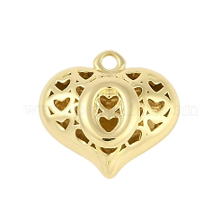 Pendentifs creux en laiton pour la Saint-Valentin&nbsp;KK-M289-03O-G