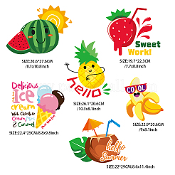 Набор наклеек с логотипом для теплопереносной пленки для домашних животных DIY-WH0230-037