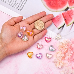 Покрытие ab цвет прозрачных акриловых бусин&nbsp;PACR-CJ0001-15