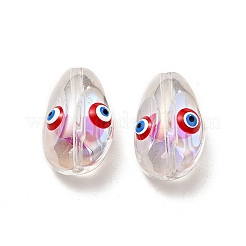 Прозрачные стеклянные бусины GLAA-F121-08