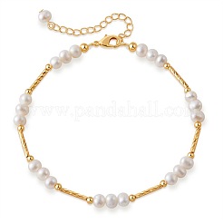 Armbänder aus Messing mit natürlichen Süßwasserperlen&nbsp;LS-TP7024-1