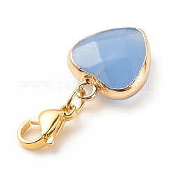 Подвеска в виде сердца из натуральных драгоценных камней HJEW-JM00687