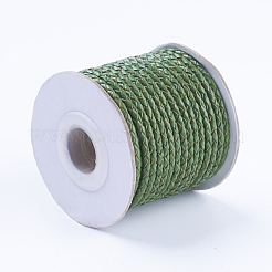 Круглые шнуры плетеный коровьей&nbsp;WL-L009-01O