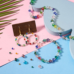 6 brin 3 styles de brins de perles en verre électrolytique&nbsp;EGLA-TA0013-70