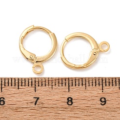 Reperti per orecchini a cerchio huggie in ottone&nbsp;KK-L179-04G-A-01