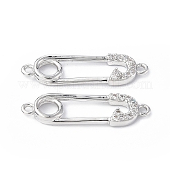 Экологичные подвески из латуни с микро-паве из прозрачного кубического циркония KK-F845-04P