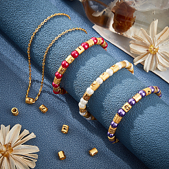 52 шт. 26-х стильные бусины из сплава с буквами&nbsp;FIND-OC0001-08G