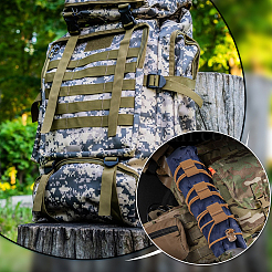 Нейлоновый ремешок с национальным флагом. многофункциональный тактический жилет для активного отдыха AJEW-WH0248-592A