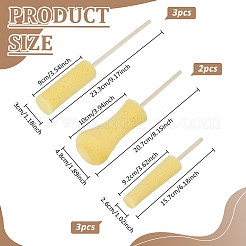 8шт 3 стиля губчатой глины скульптурный инструмент&nbsp;AJEW-BC0009-63