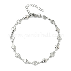 Bracelets à maillons en acier inoxydable 304&nbsp;BJEW-Z132-01P