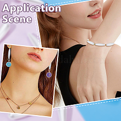 200 шт. овальные акриловые бусины с имитацией жемчуга&nbsp;OACR-HY0001-20