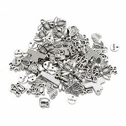 Tibetischer stil Aluminium Anhänger & Charms&nbsp;TIBEP-X0005-01-AS