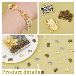 150 шт. 3-цветные литые звенья для люстры&nbsp;FIND-PH0018-73