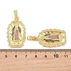Colgante micropavé cubic zirconia de latón&nbsp;CU-CBA56CE-02G
