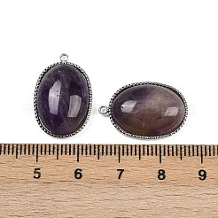 Natürlichen Amethyst Edelsteinanhänger&nbsp;STAS-F322-15P-01