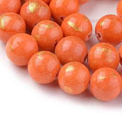 Abalorios de jade natural de mashan hebras&nbsp;G-F670-A05-6mm